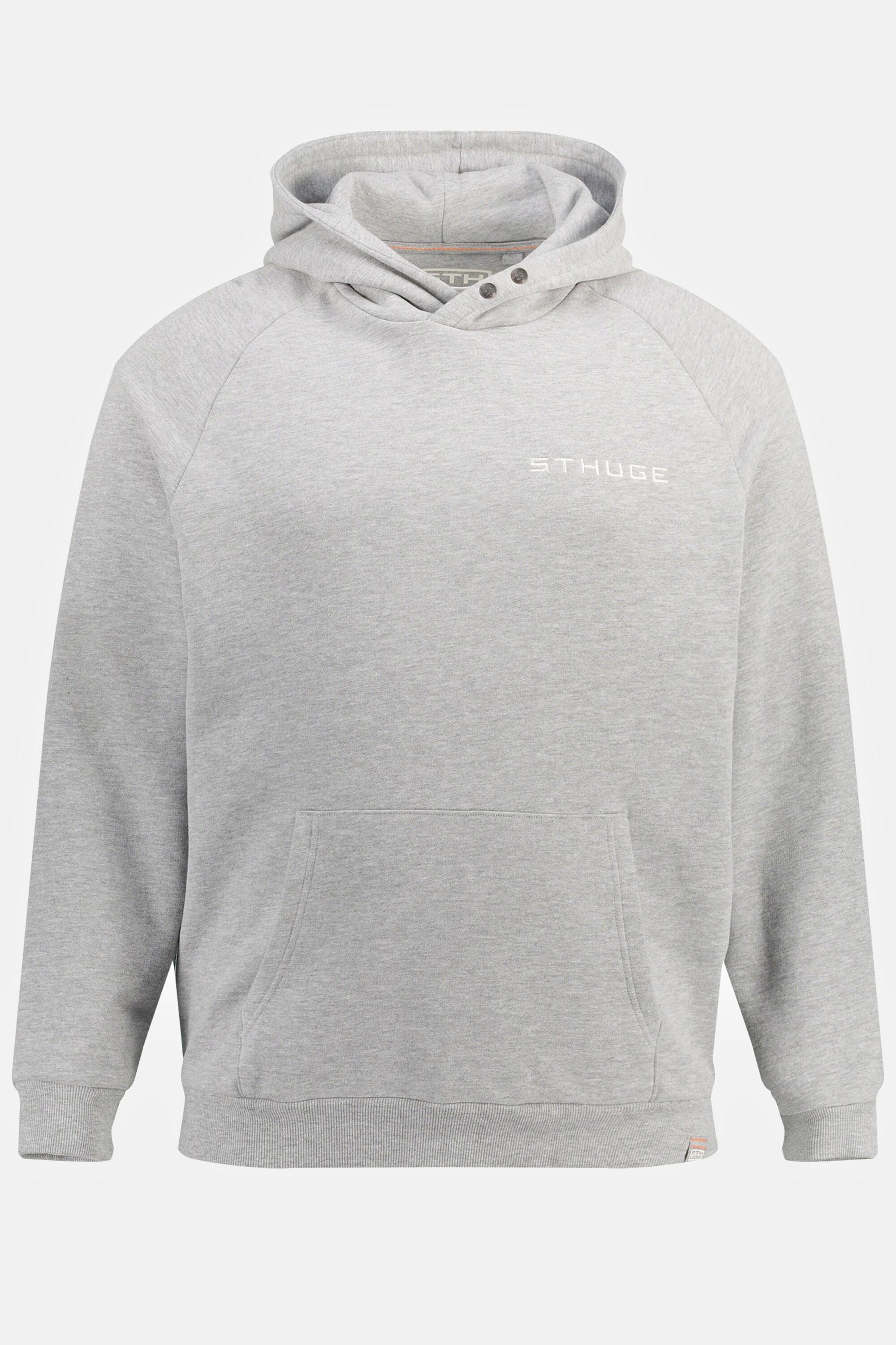 Sthuge Hoodie, OEKO-TEX, Melange-Sweat, Brustprint