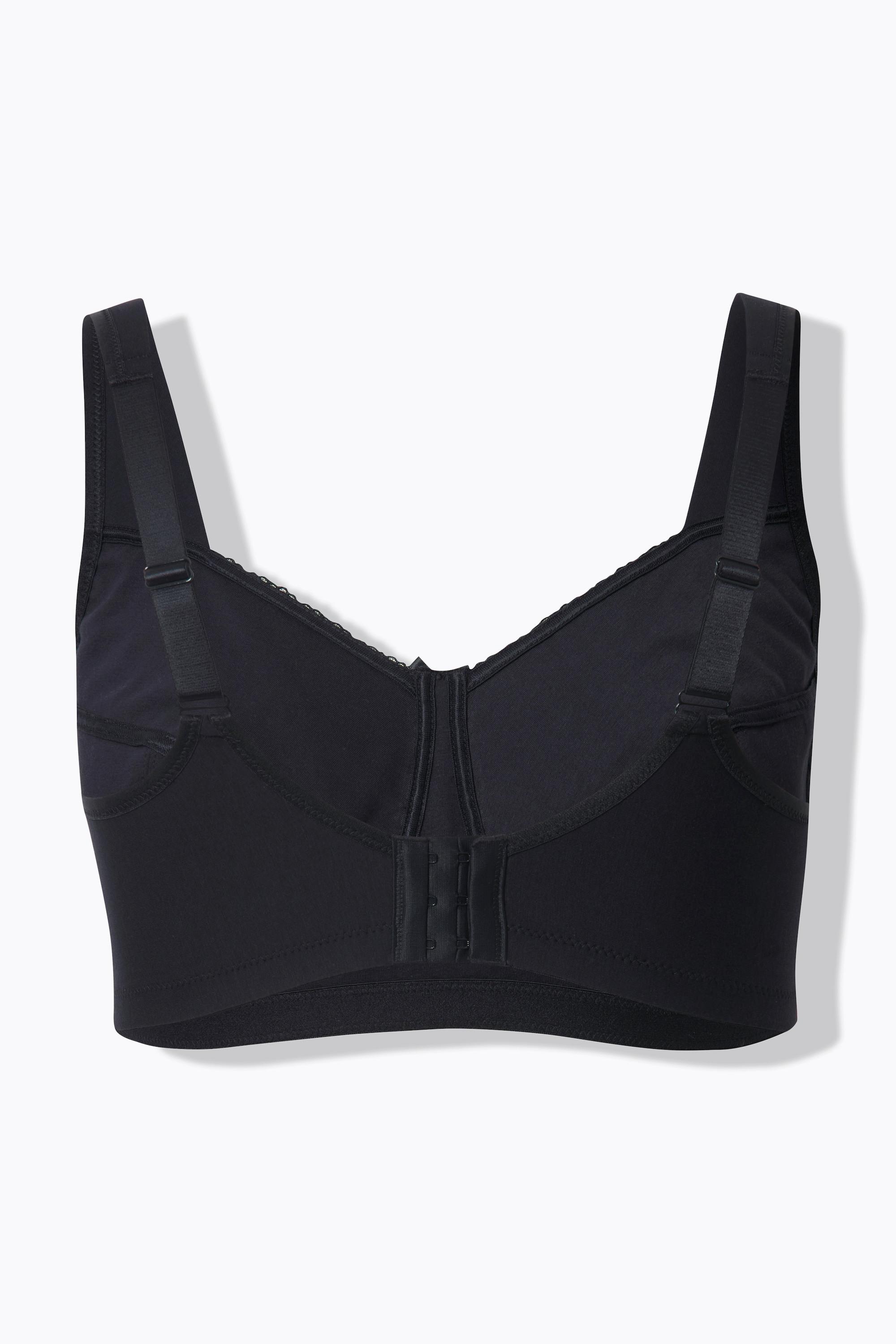 Ulla Popken Entlastungs-BH, bügellos, Blüten/Herzspitze, Cup C - H