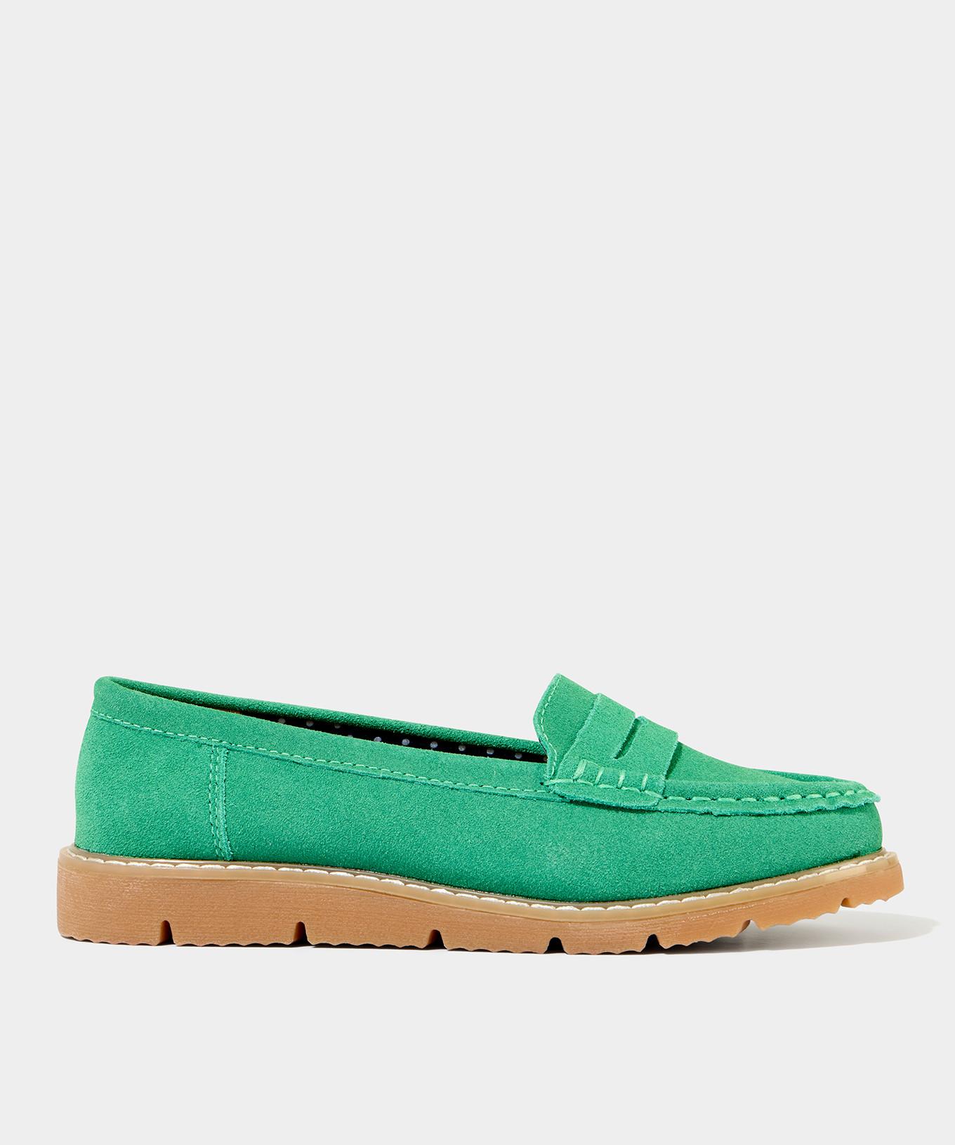 Joe Browns Wildleder-Loafer mit Stollen-Sohle