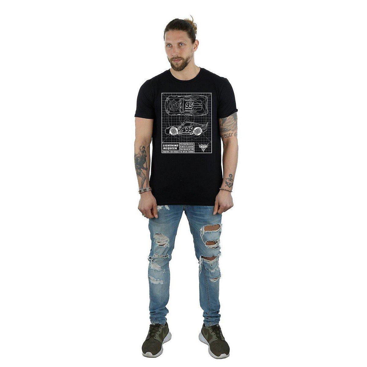 Cars Lightning McQueen Blueprint T-Shirt