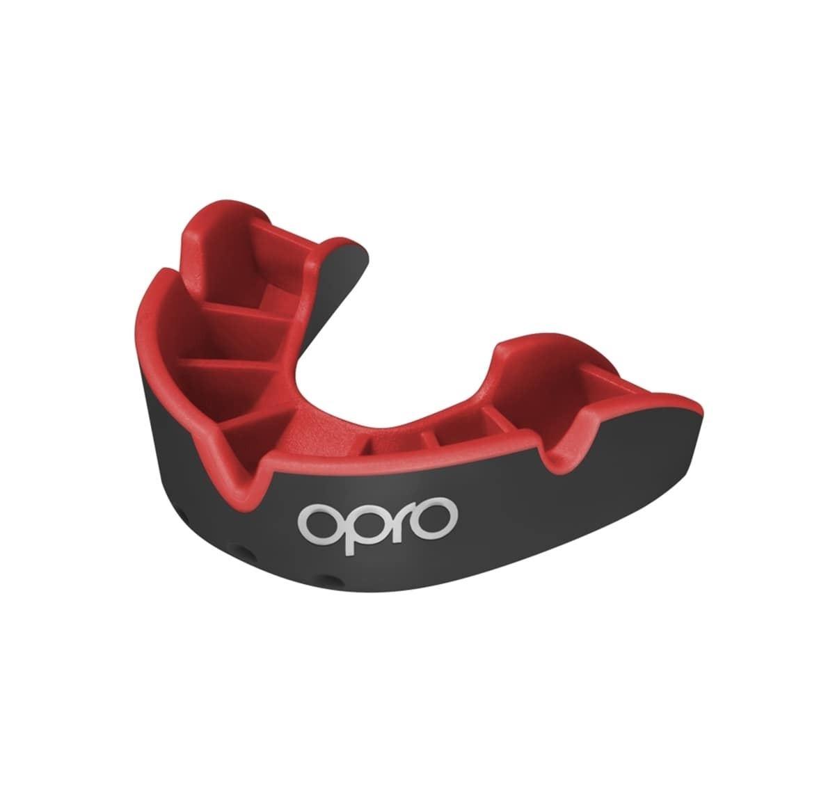 OPRO OPRO Self-Fit Junior Silver - Black/Red