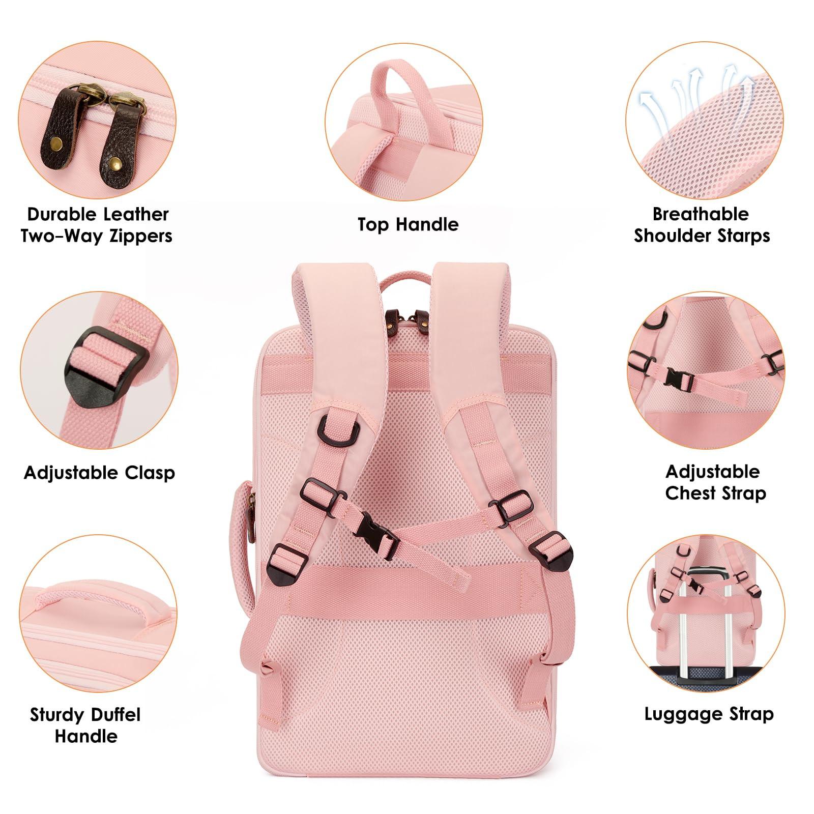 Only-bags.store Handgepäck-Rucksack mit 4 Packwürfeln, Reiserucksack Business-Rucksack Laptop-Rucksack für Laptop