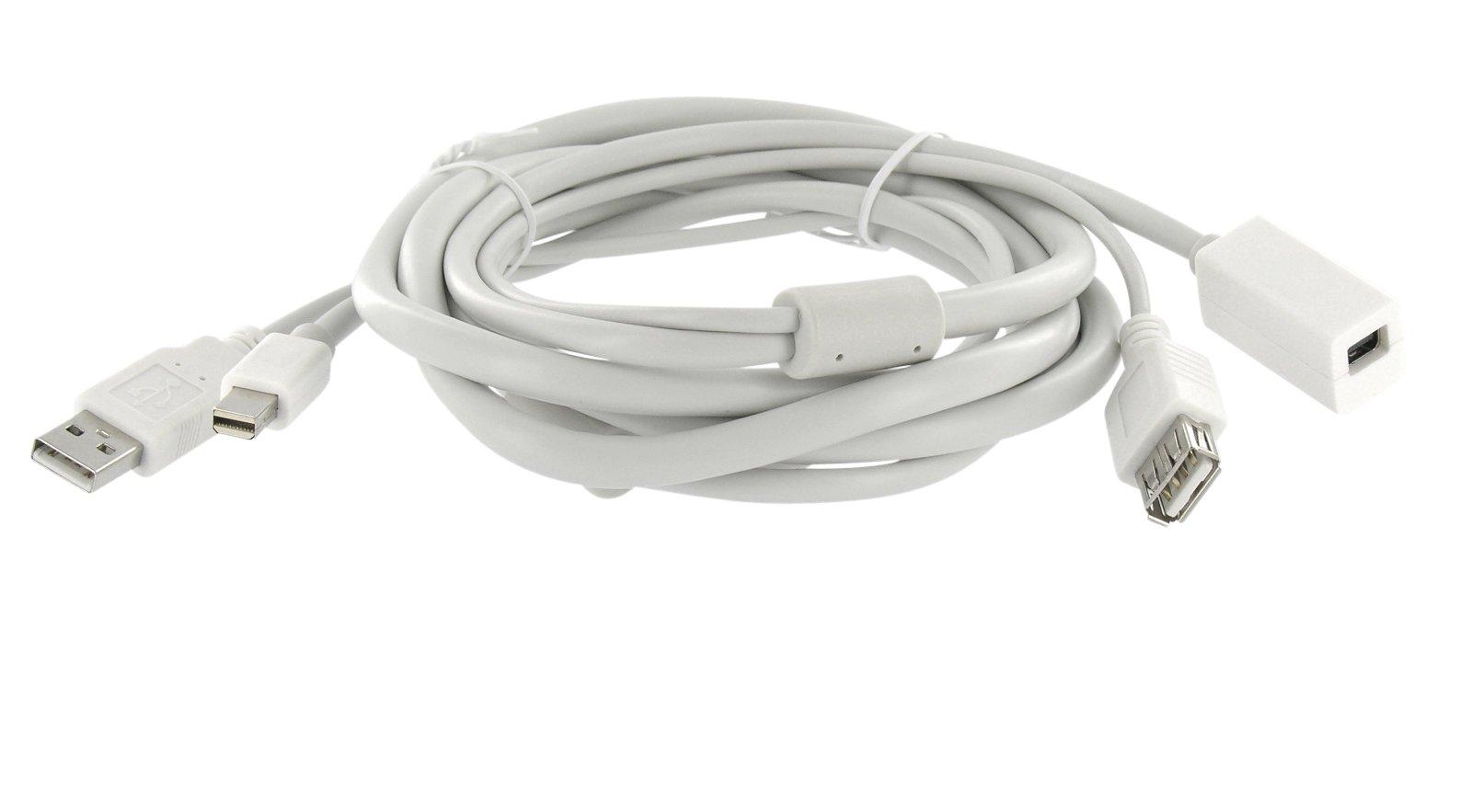 Dr. Bott Dr. Bott 2m, 2xMini DisplayPort/USB-A Mini DisplayPort + USB Type-A Mini DisplayPort Weiß