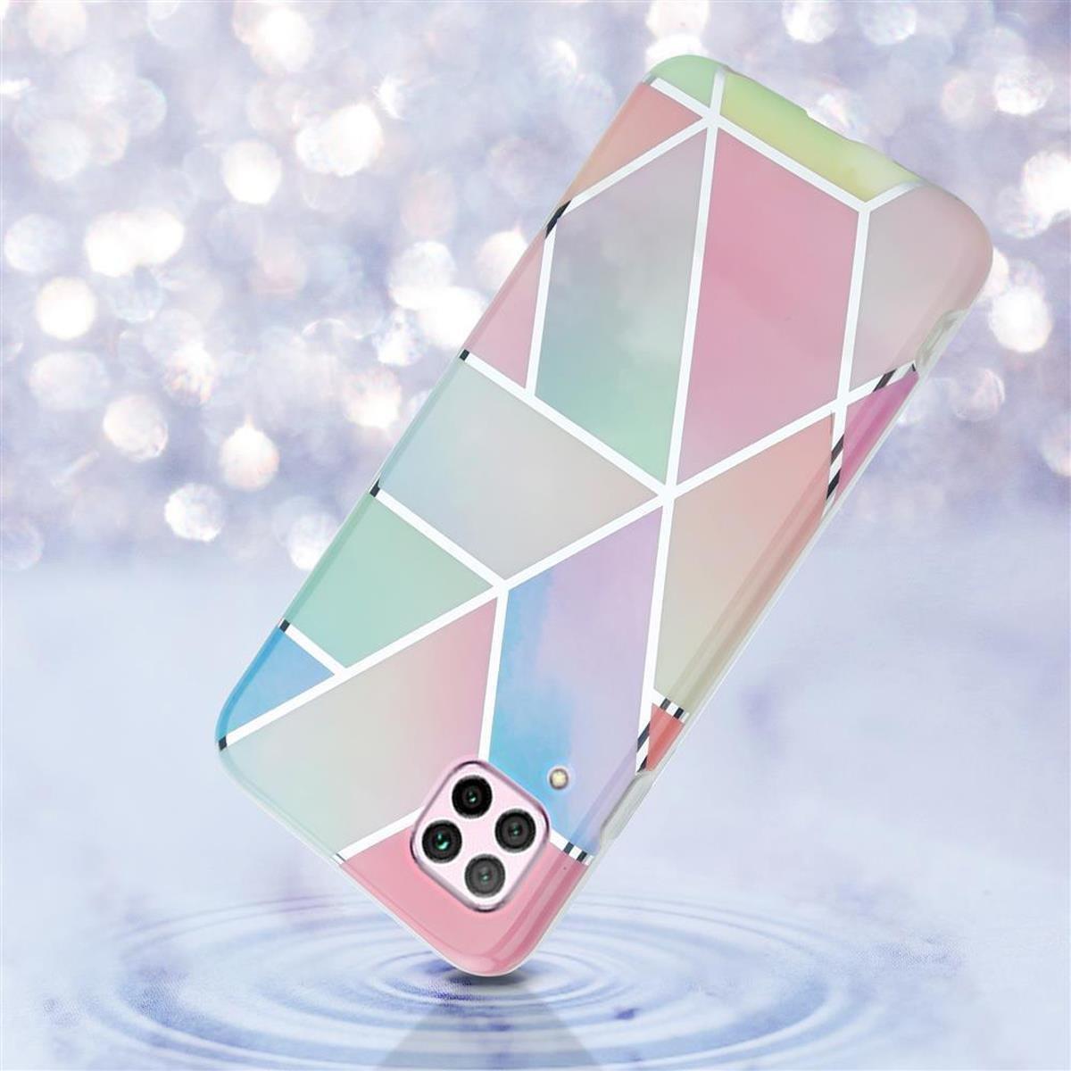 Cadorabo Hülle für Huawei NOVA 6 SE P40 LITE NOVA 7i aus TPU Silikon mit Muster Mosaik