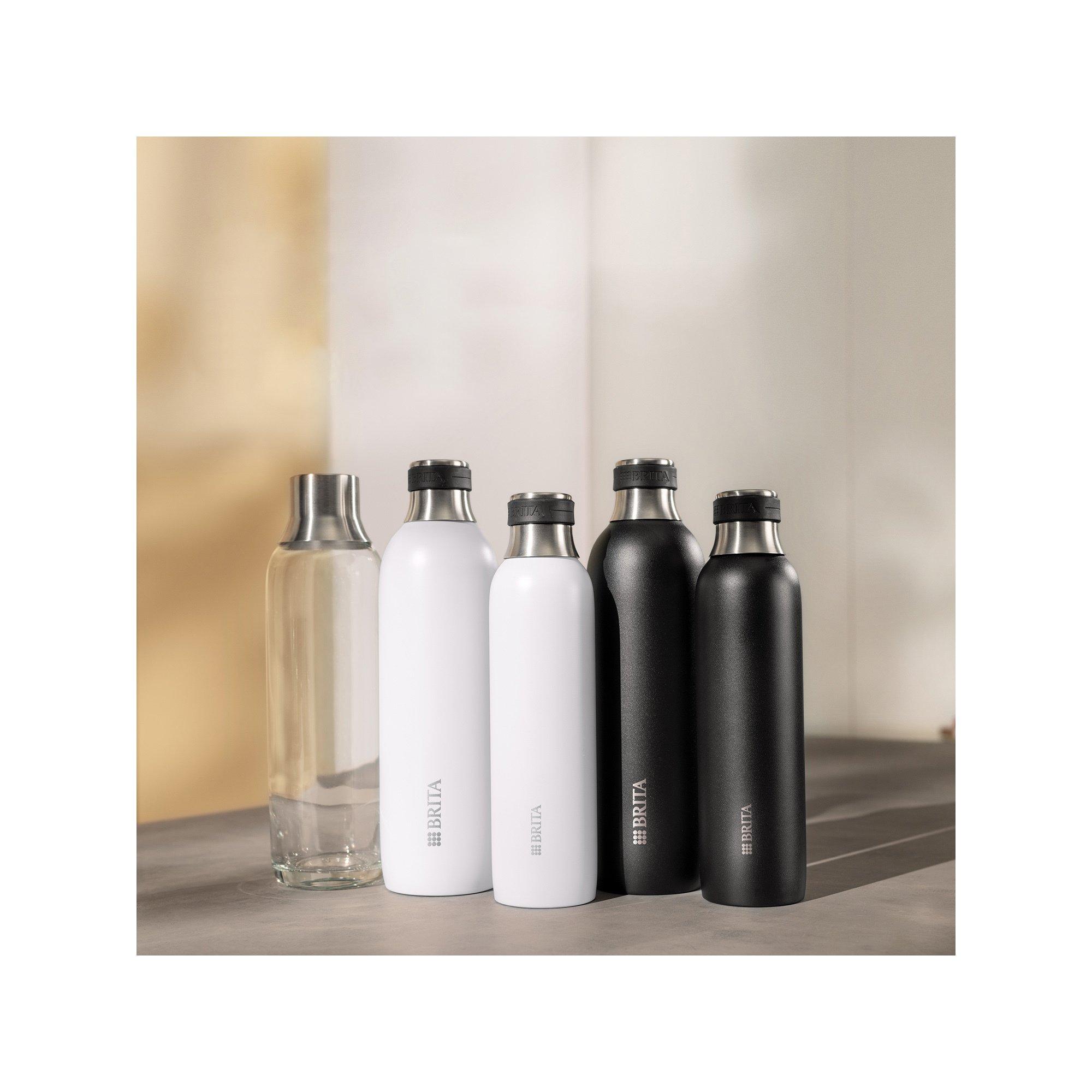 BRITA Wassersprudler-Flasche sodaTRIO Steel