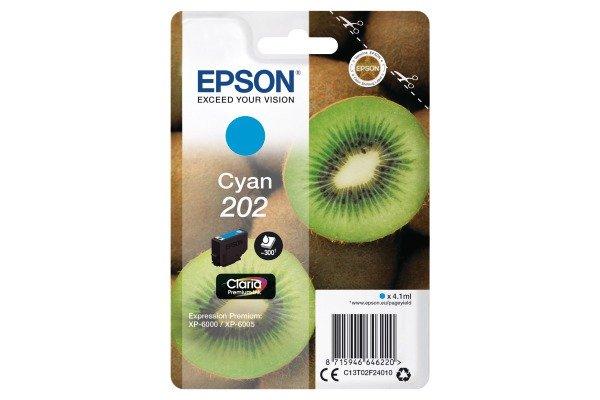 EPSON Kiwi Singlepack Cyan 202 Claria Premium Ink