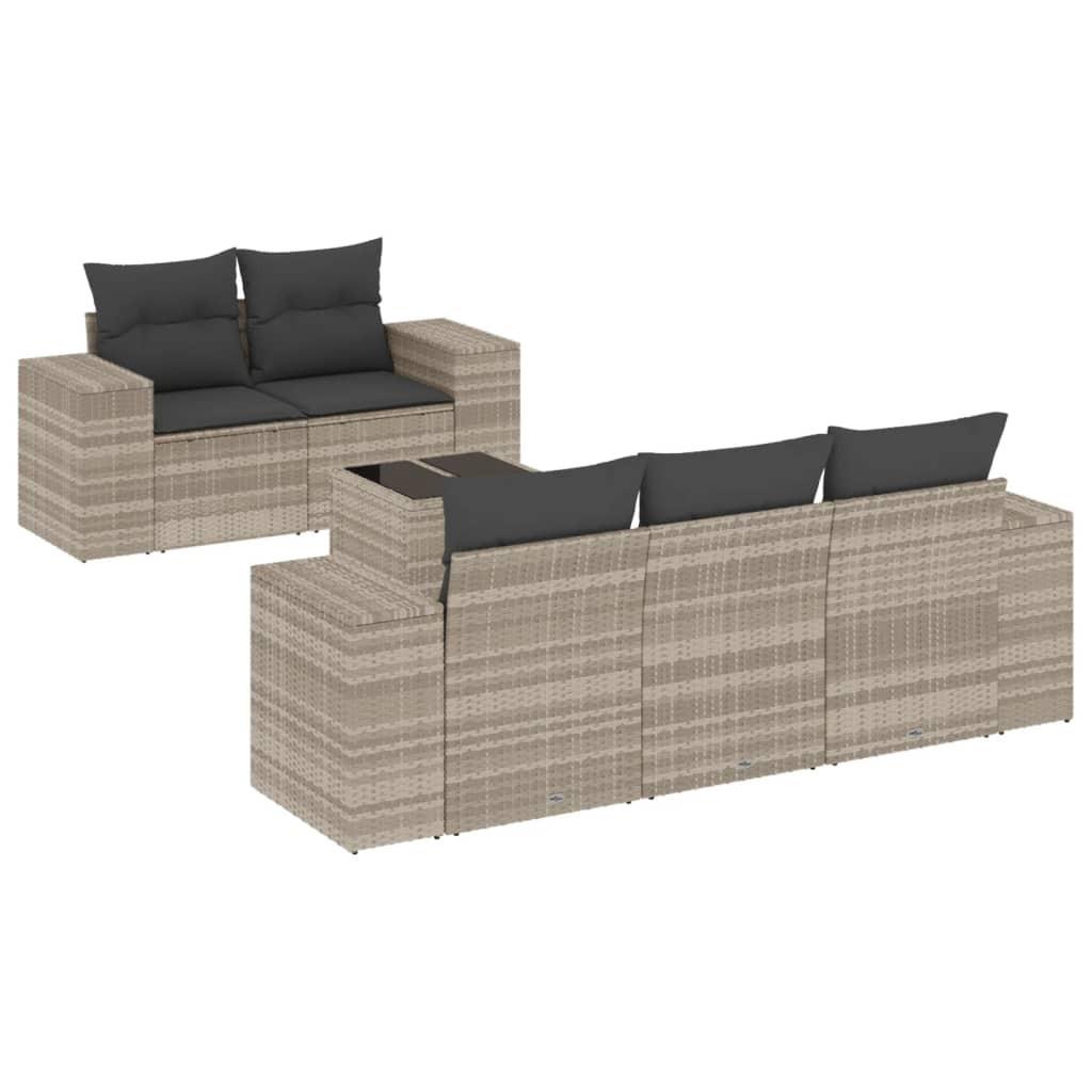 VidaXL Garten sofagarnitur poly-rattan