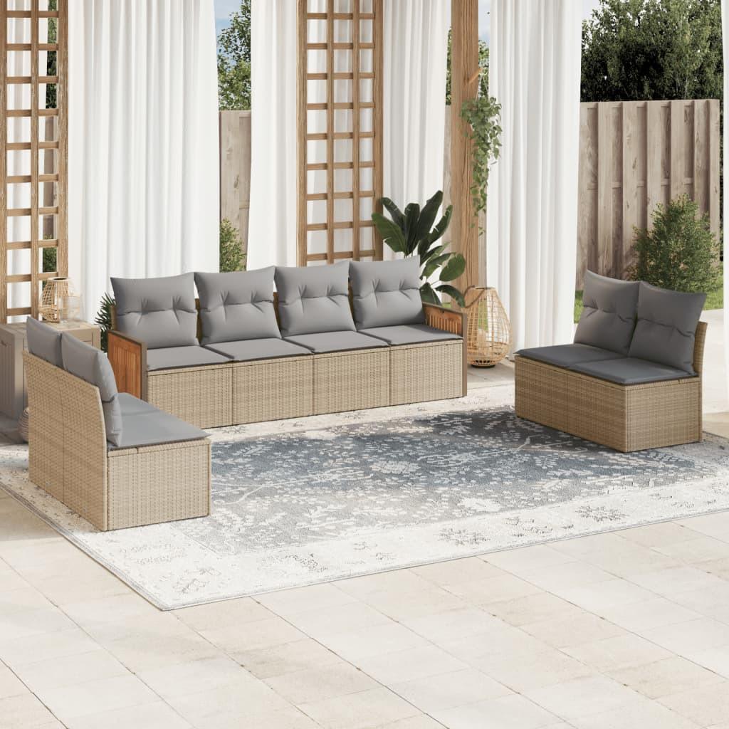 VidaXL Garten sofagarnitur poly-rattan