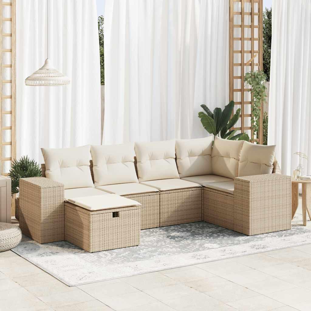 VidaXL Gartensofa set poly-rattan