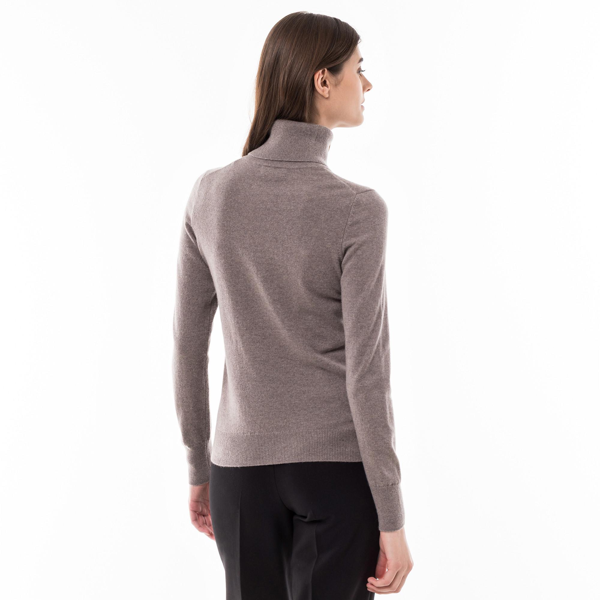 Manor Woman Bio-Cashmere Pullover, Rollkragen