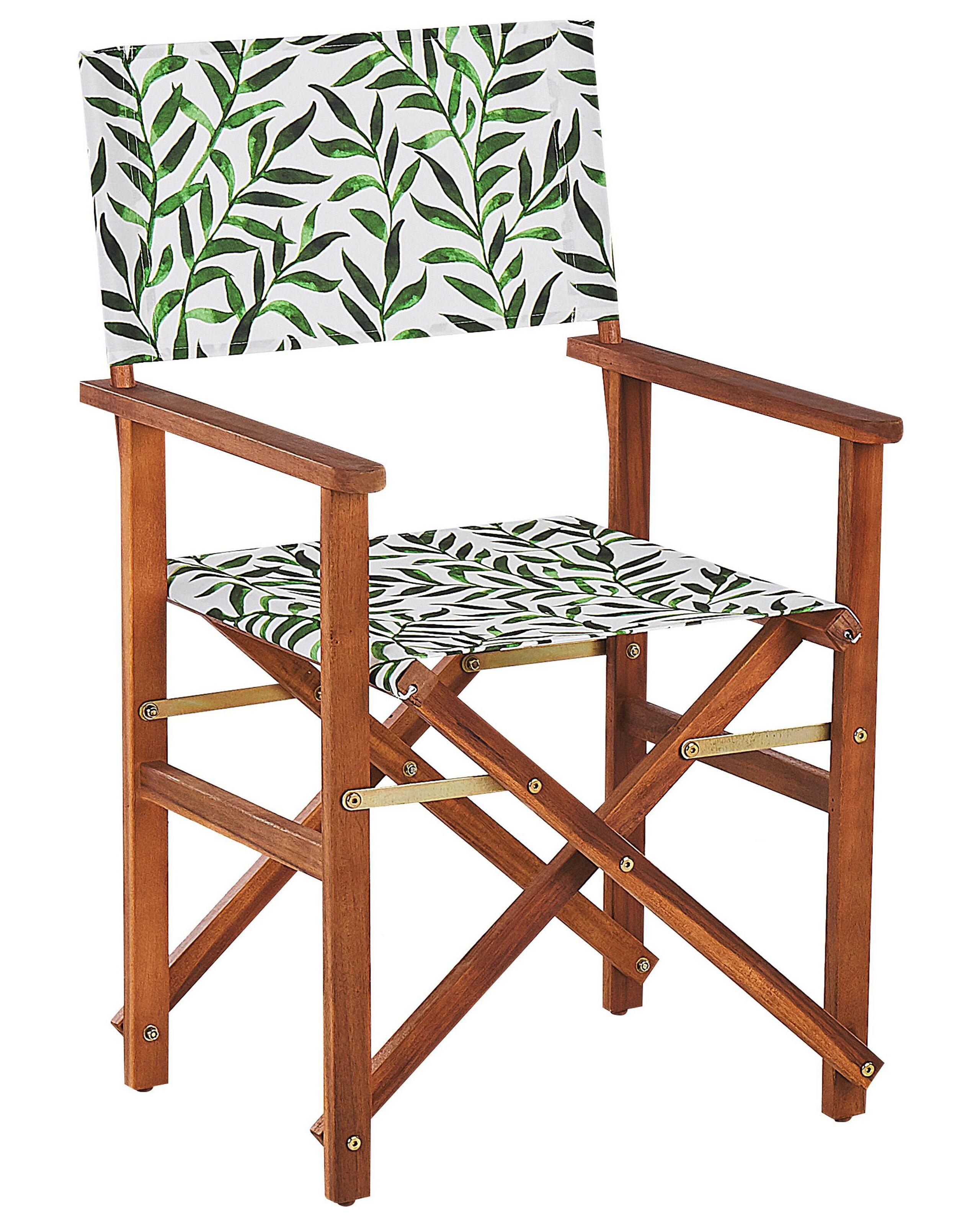 Beliani Gartenstuhl 2er Set aus Polyester Modern CINE