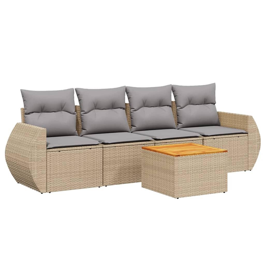 VidaXL Garten sofagarnitur poly-rattan