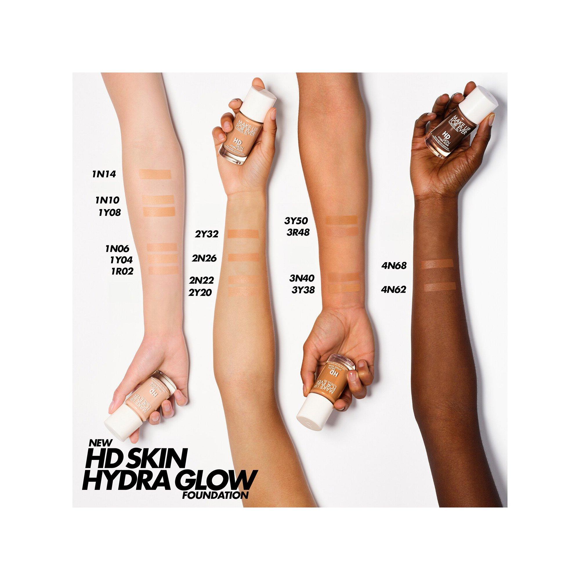 Make up For ever HD Skin Hydra Glow Unmerkliche Foundation, Ausstrahlung & Feuchtigkeitsversorgung