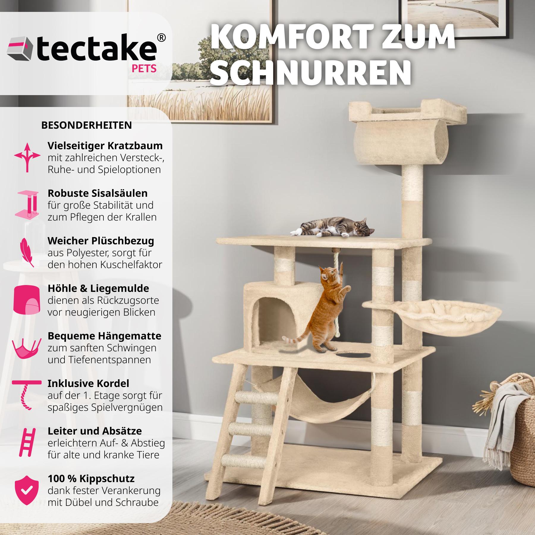 Tectake Kratzbaum Stokeley 141cm