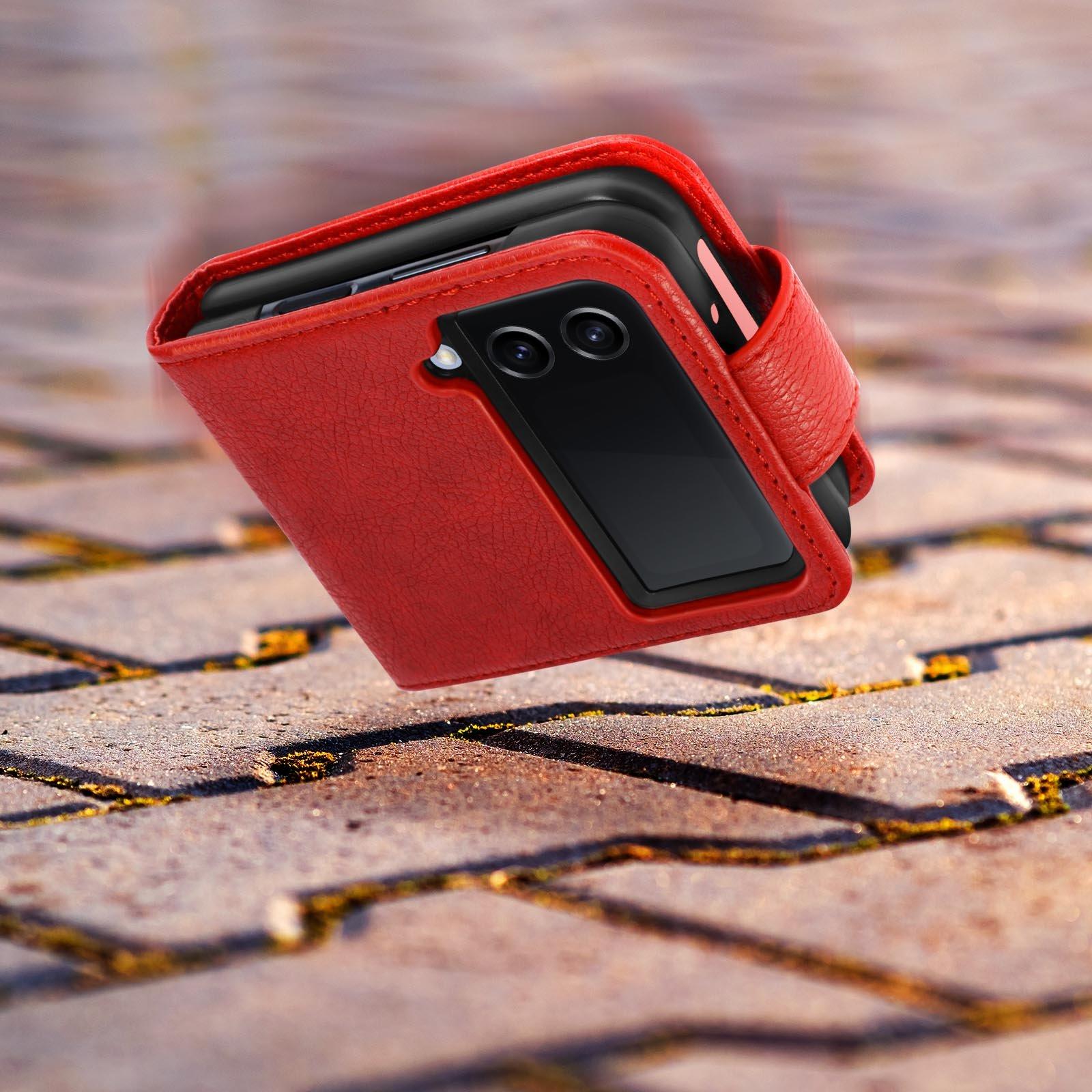 Avizar Hülle Samsung Galaxy Z Flip4 Rot