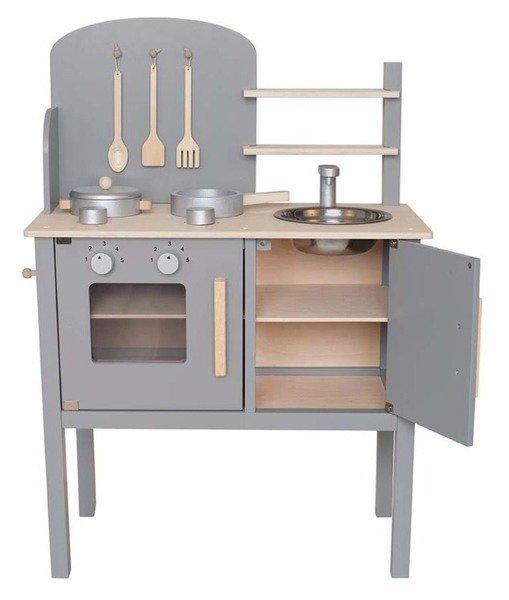 JaBaDaBaDo JABADABADO Küche grau W7205 m.Topf und Pfanne 55x32x72cm