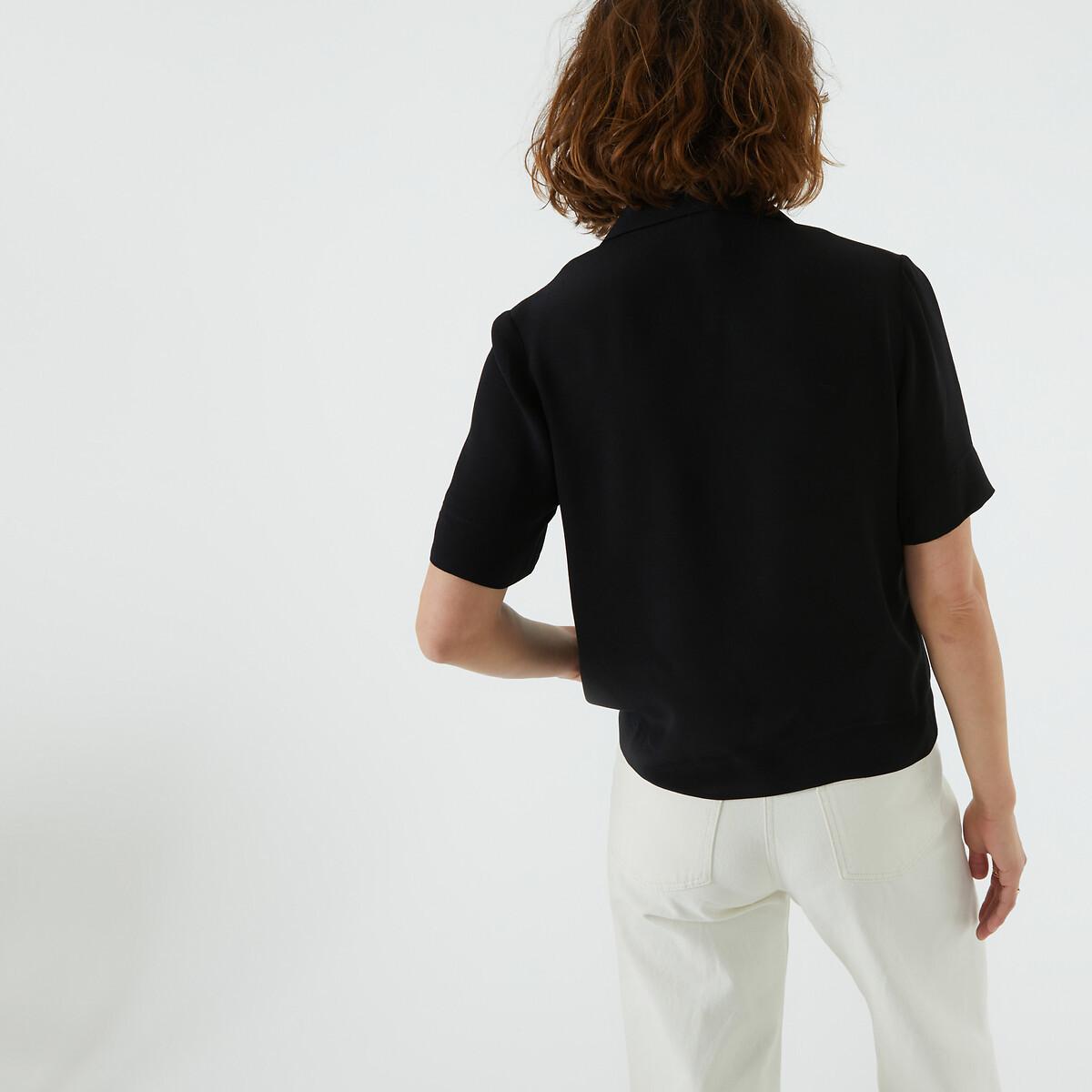 La Redoute Collections Kurzärmelige Reverskragen Bluse