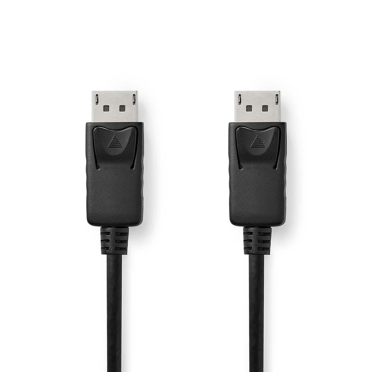 Nedis Displayport-Kabel | DisplayPort-Stecker | DisplayPort-Stecker | 4K@60Hz | Vernickelt | 3,00 m | Rund | PVC | Schwarz | Boxen