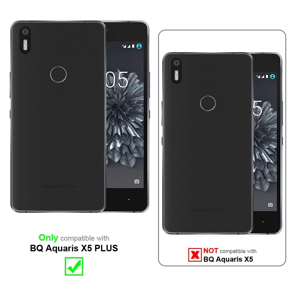 Cadorabo Hülle für BQ Aquaris X5 PLUS Magnetverschluss, Kartenfach