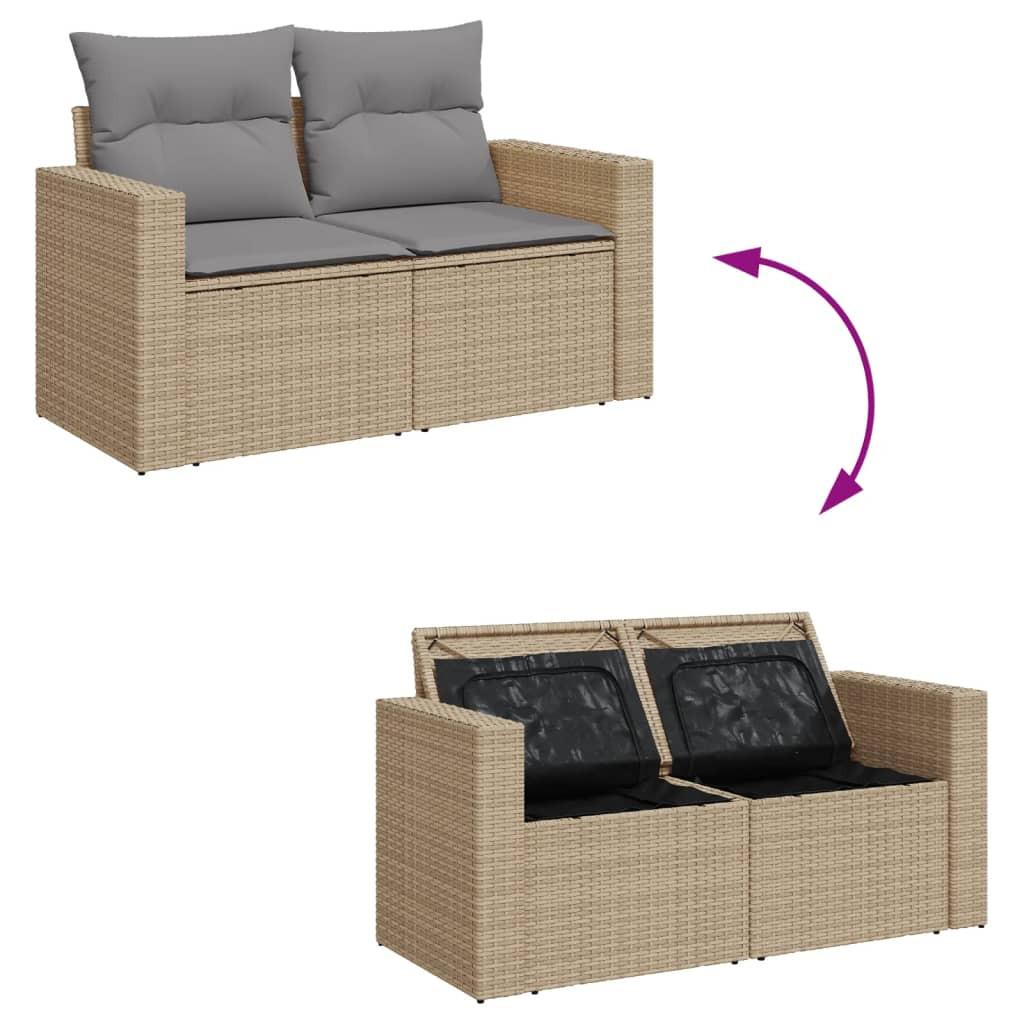 VidaXL Garten sofagarnitur poly-rattan