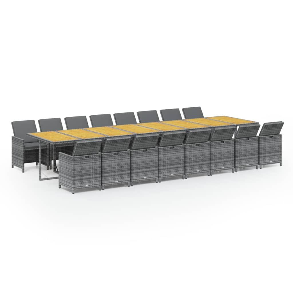 VidaXL Garten essgruppe poly-rattan