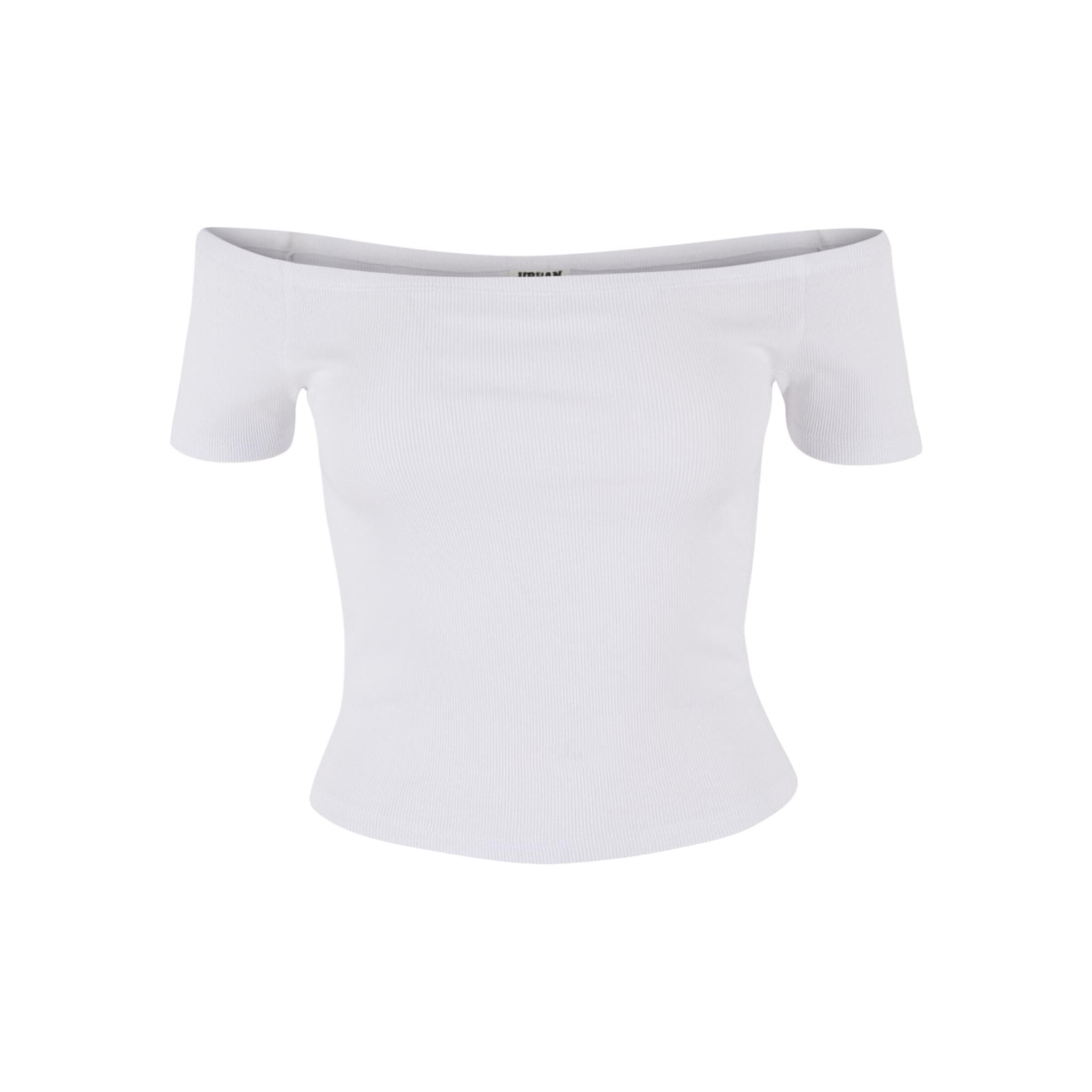 URBAN CLASSICS Off-Shoulder Rib T-Shirt