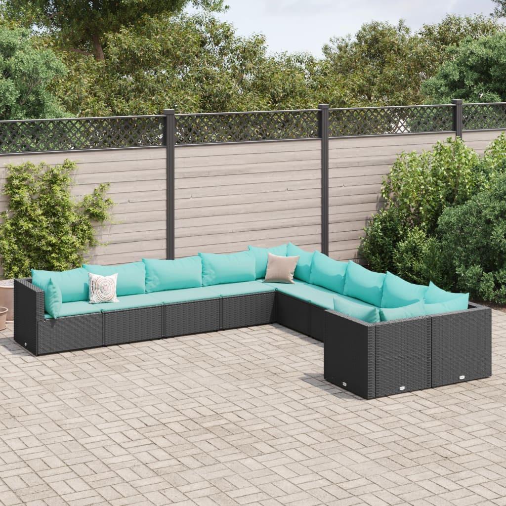 VidaXL Gartensofagarnitur poly-rattan