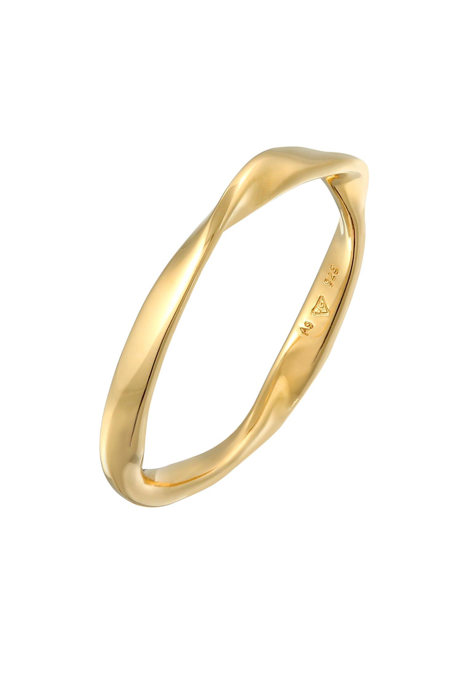 Elli Ring Elli Ring Bandring Gedreht Stapelring Basic 925 Silber