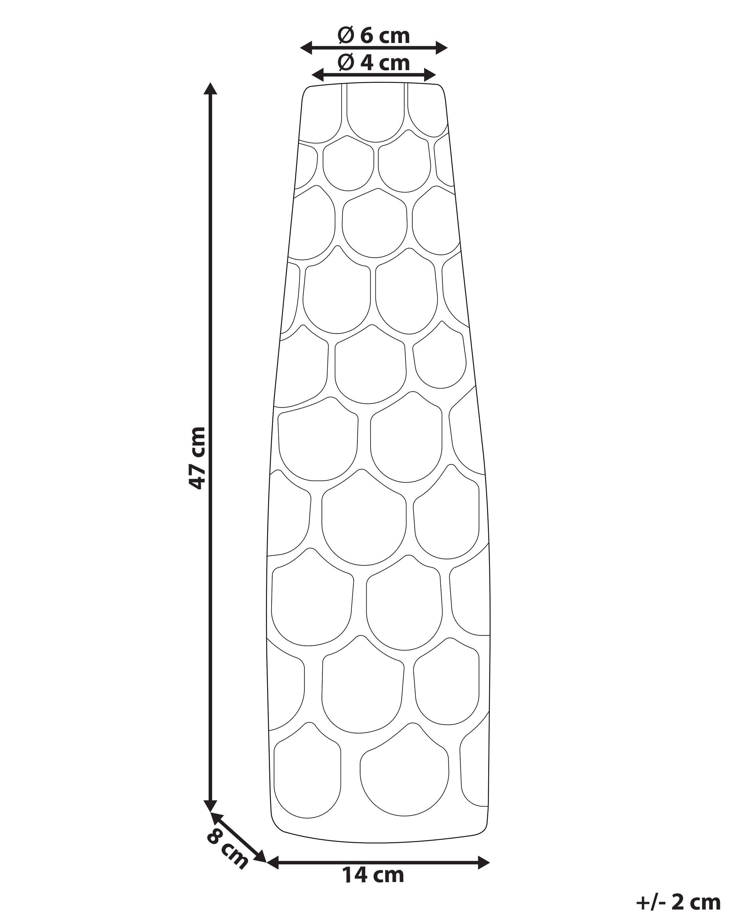 Beliani Blumenvase aus Aluminium Glamourös SUKHOTHAI