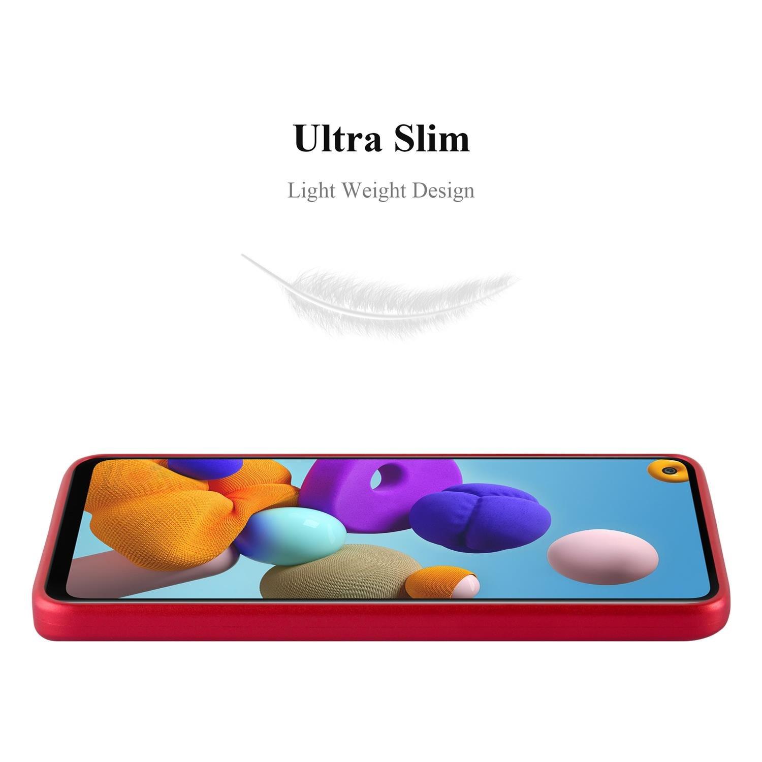 Cadorabo Hülle für Samsung Galaxy A21s TPU Silikon Matt