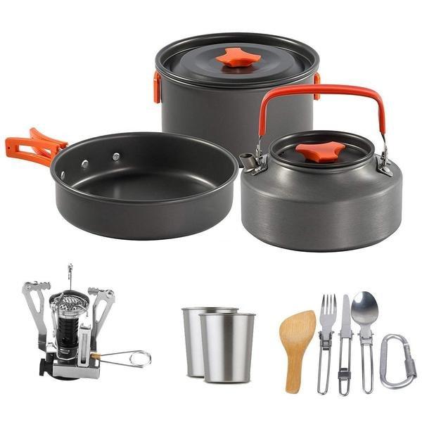eStore Campingkocher mit Kaffeekanne und Brenner