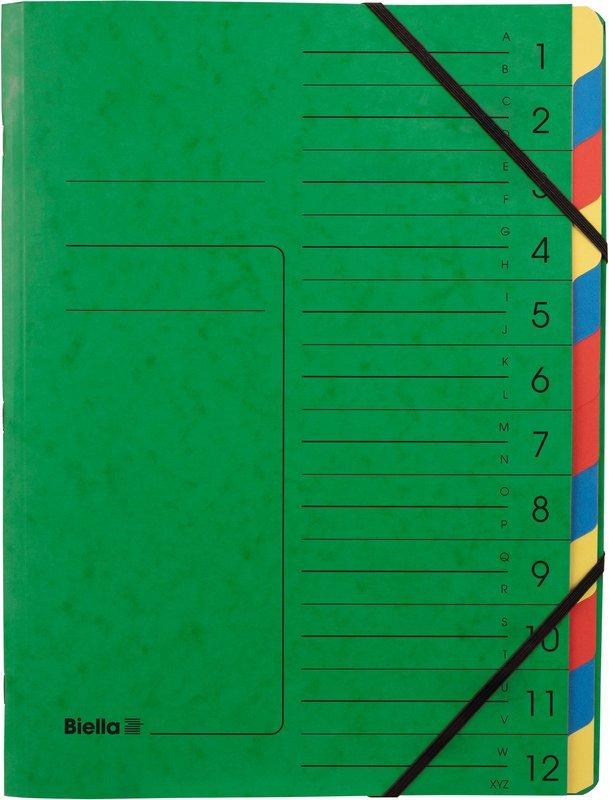 Biella BIELLA Ordnungsmappe TOP COLOR, 12-teilig
