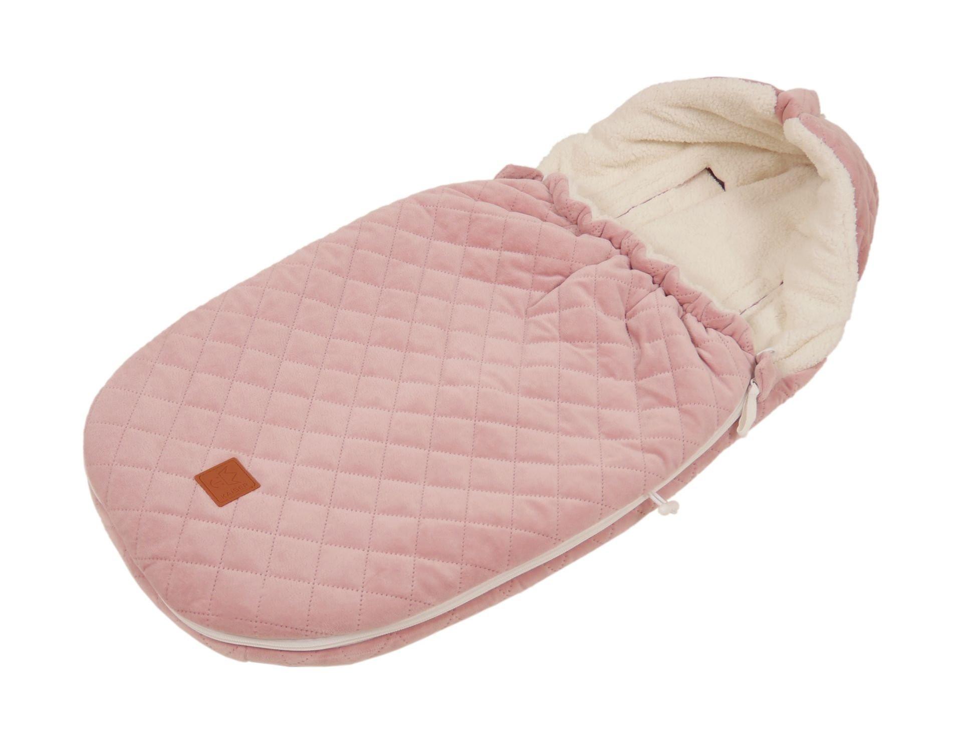 Kaiser Babyschalen Fusssack Velvet Hoody rosa