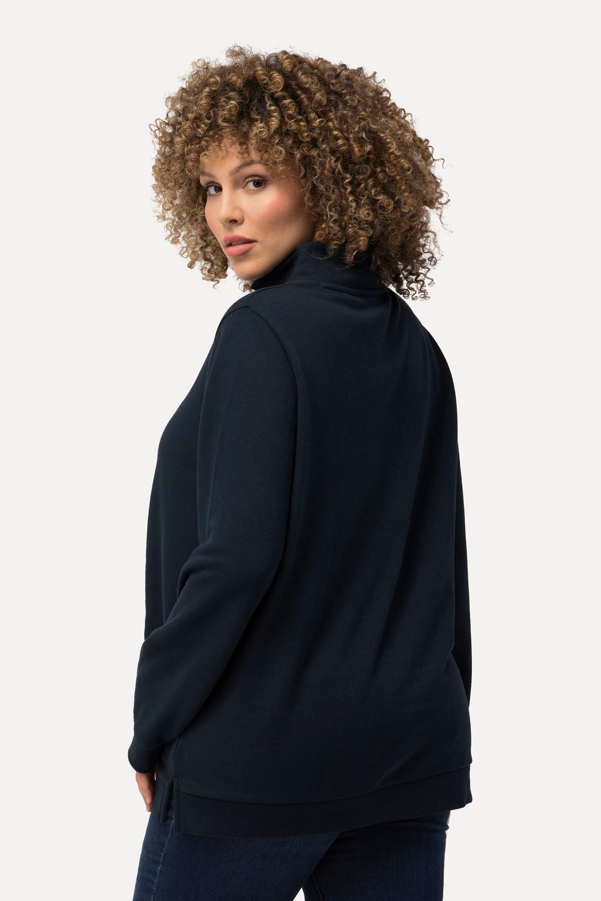 Ulla Popken Sweater, Amore, Classic, Stehkragen, Langarm