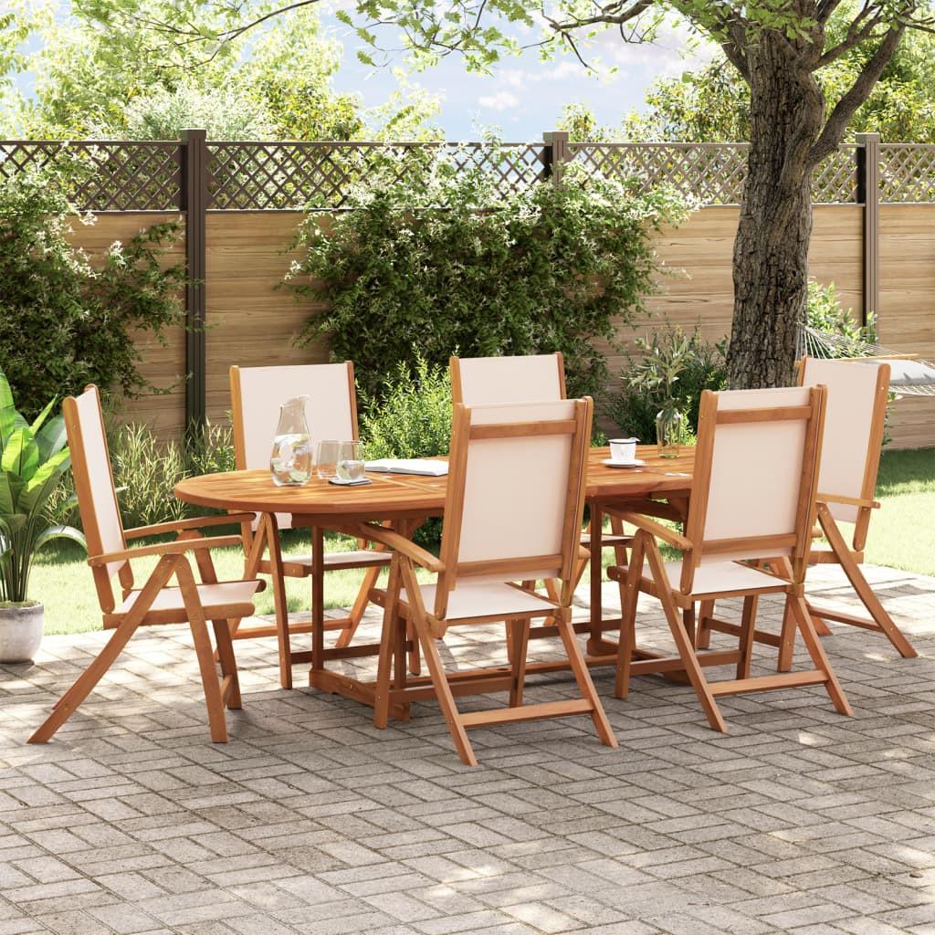 VidaXL Klappbarer gartenstuhl akazienholz
