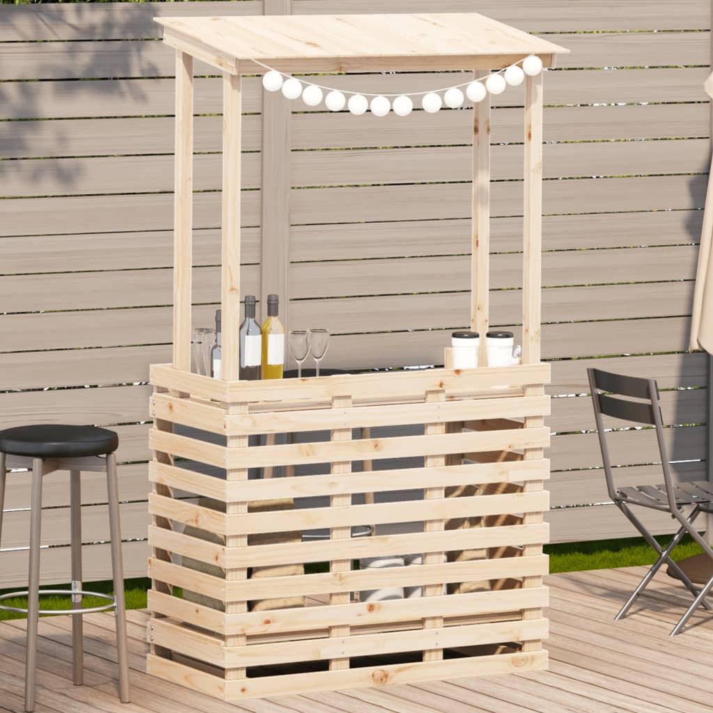 VidaXL Garten bartisch holz
