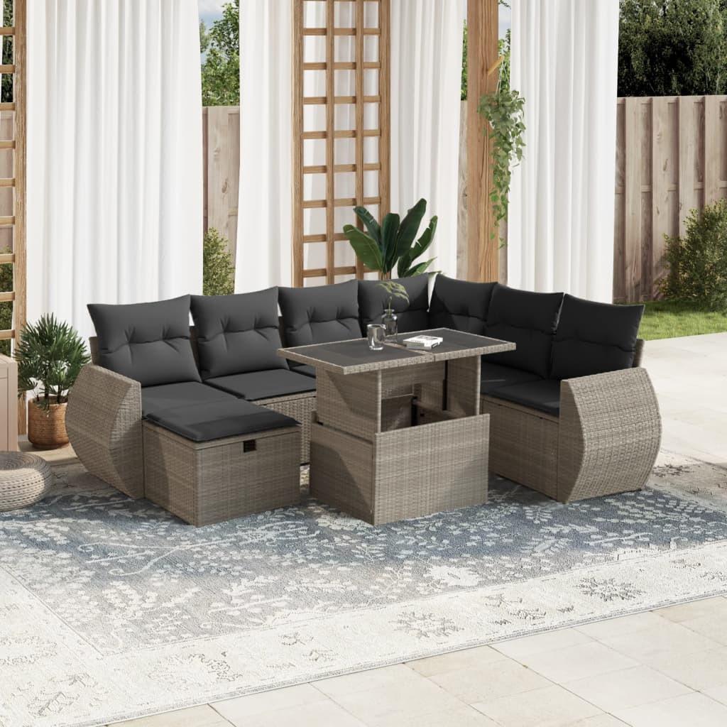 VidaXL Garten sofagarnitur poly-rattan