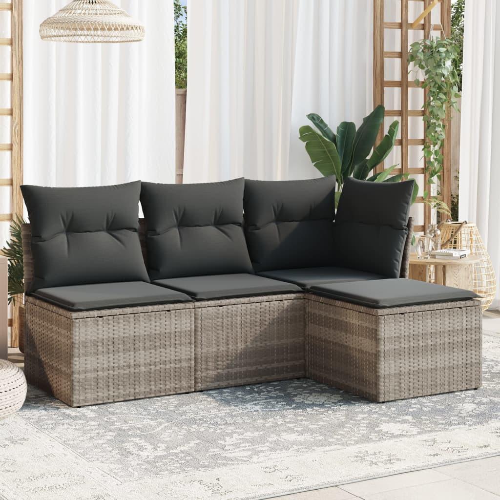 VidaXL Garten sofagarnitur poly-rattan