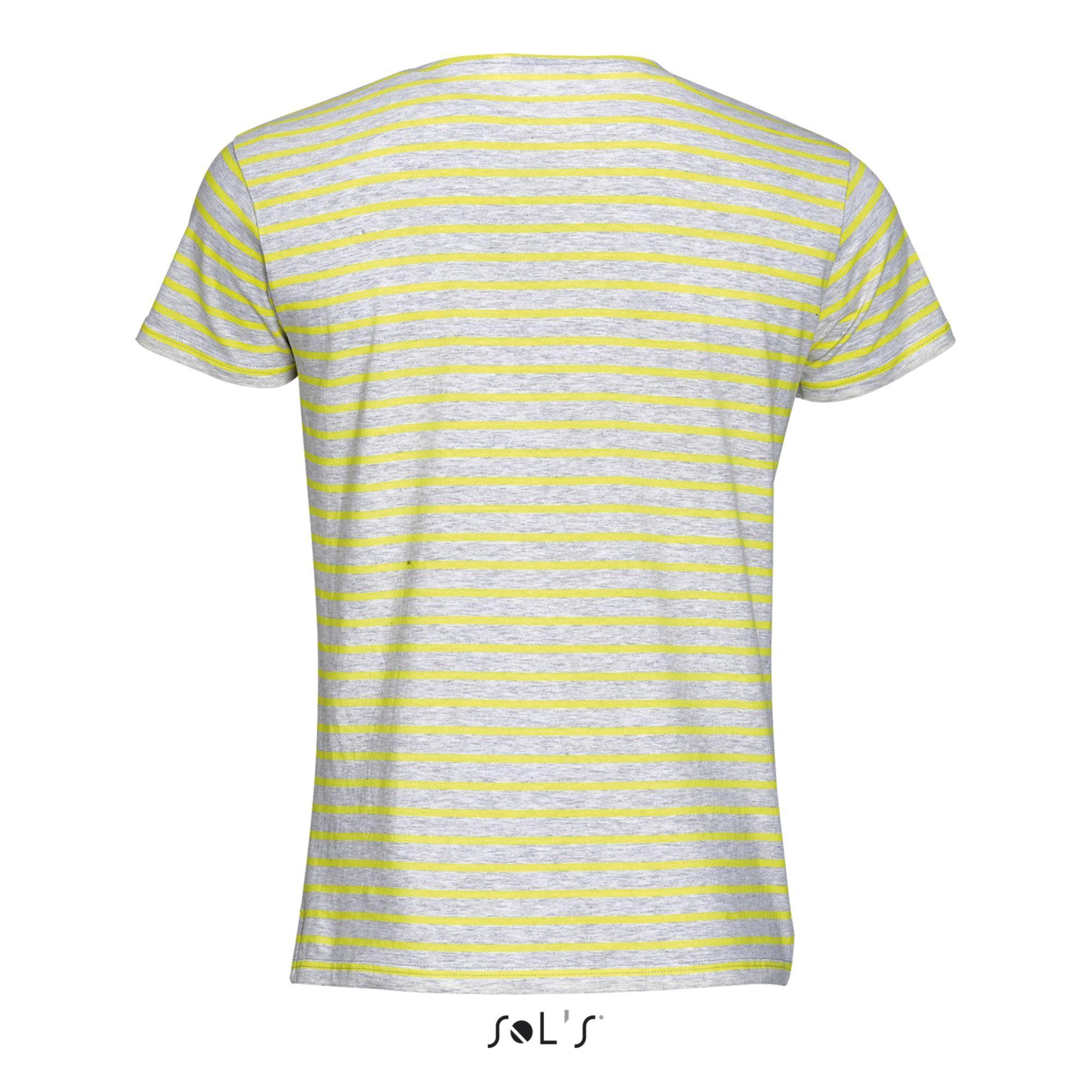 SOLS Miles Gestreiftes Kurzarm T-Shirt