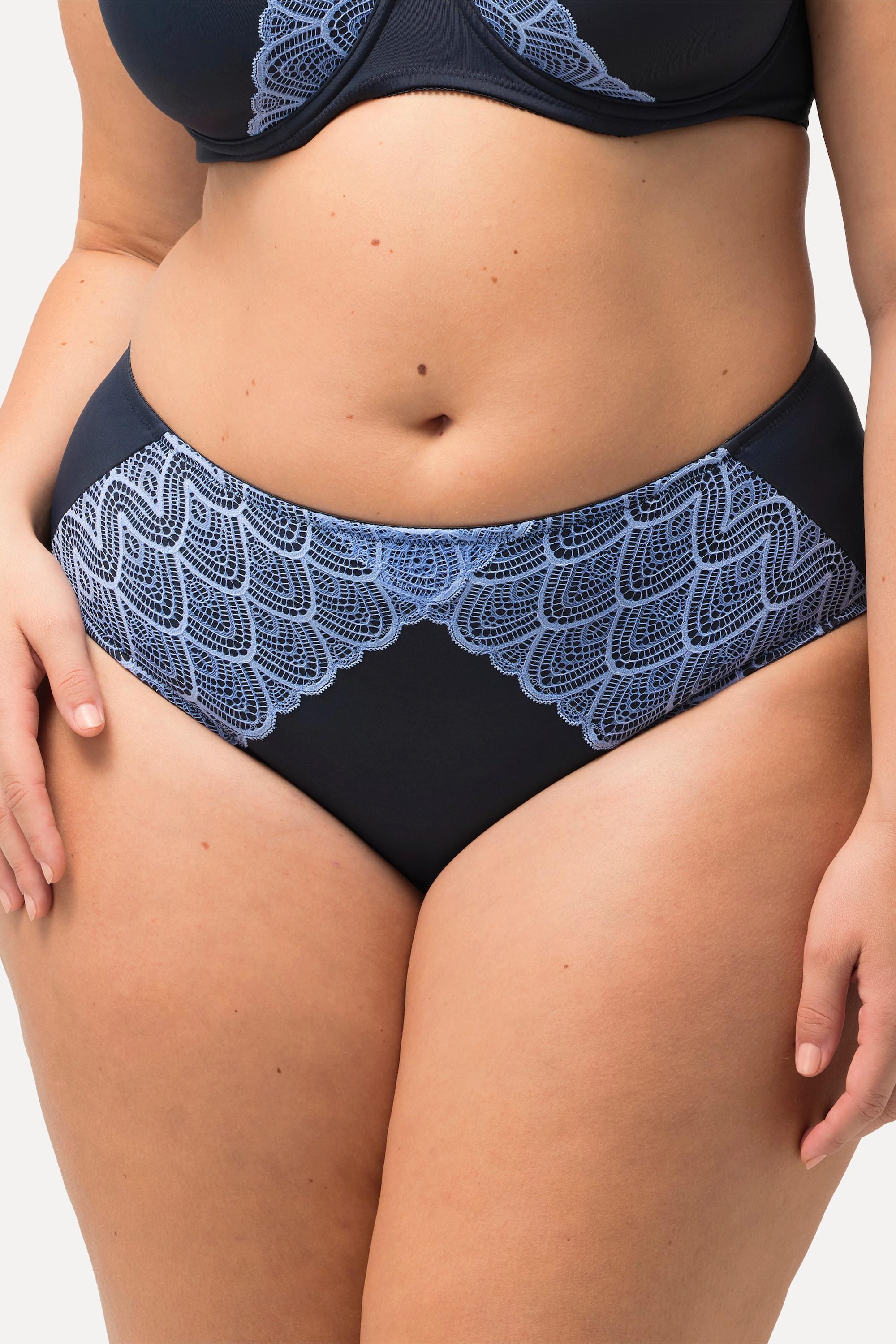 Ulla Popken Midislip, Spitzenbänder, Mikrofaser