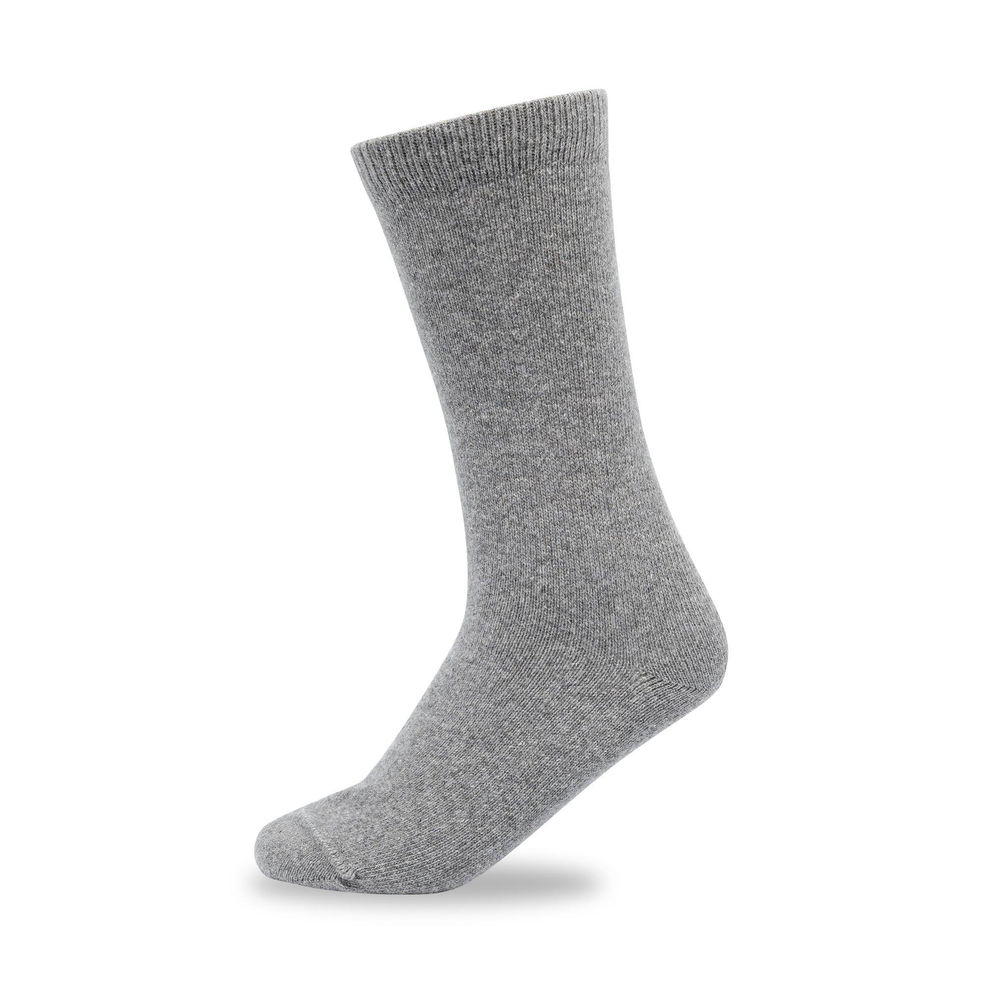 BLEU FORET Chachemire unie Wadenlange Socken