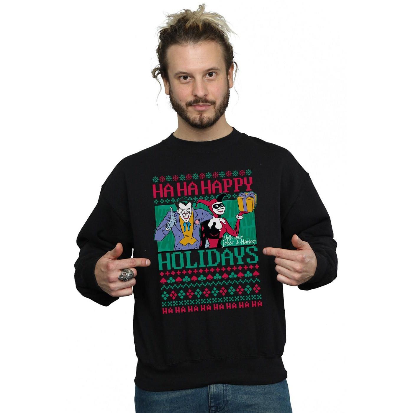 DC COMICS Ha Ha Happy Holidays Sweatshirt