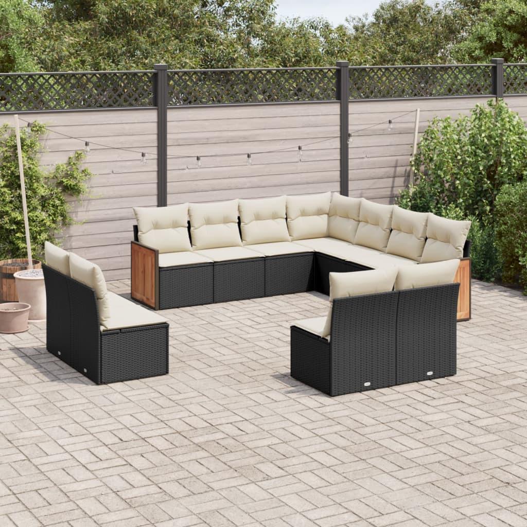 VidaXL Garten sofagarnitur poly-rattan