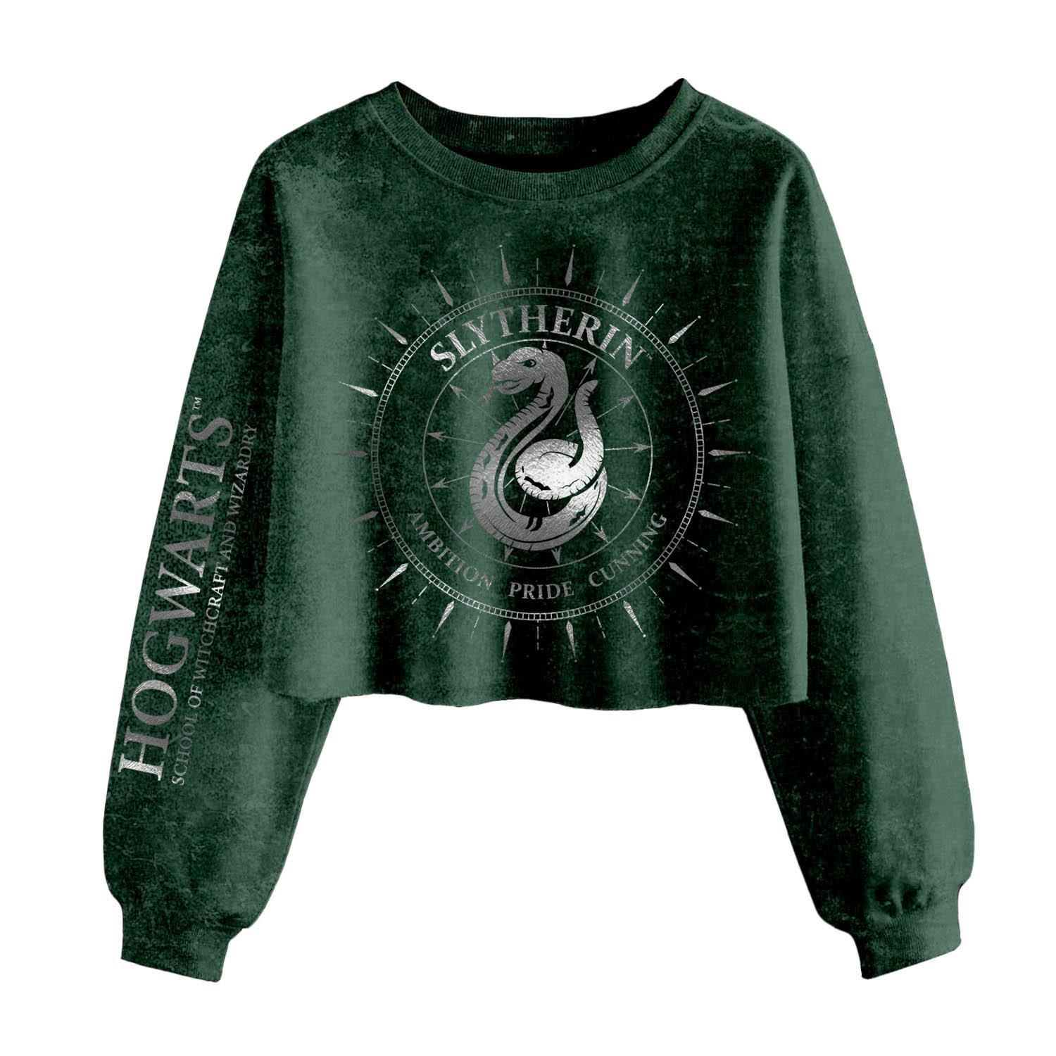 Harry Potter Slytherin Constellation Kurzes Sweatshirt