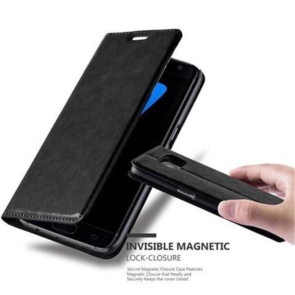 Cadorabo Hülle für Samsung Galaxy S7 EDGE Magnetverschluss, Kartenfach