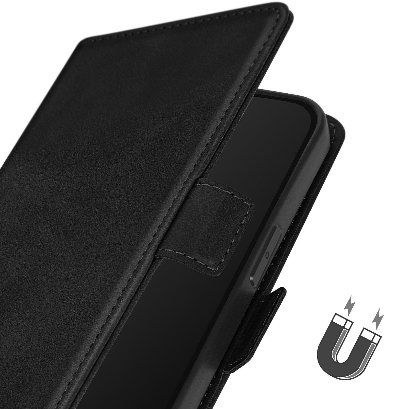 Avizar Klapphülle iPhone 15 Pro Max Schwarz