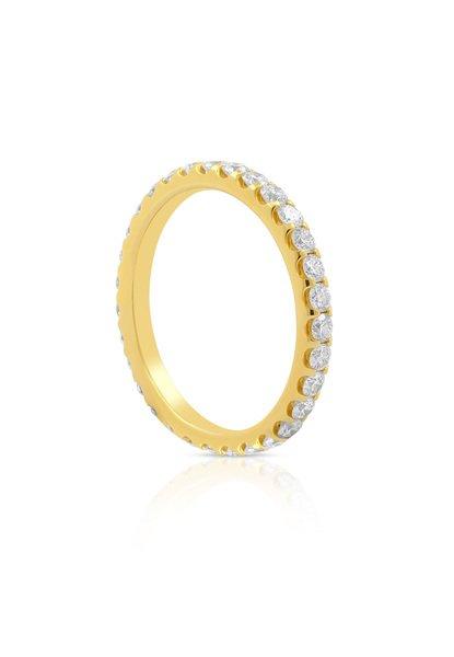 MUAU Schmuck Mémoire Ring Diamant 1.00ct. Gelbgold 750