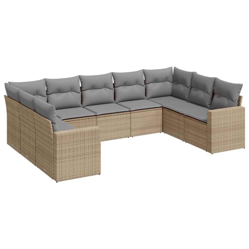 VidaXL Garten sofagarnitur poly-rattan