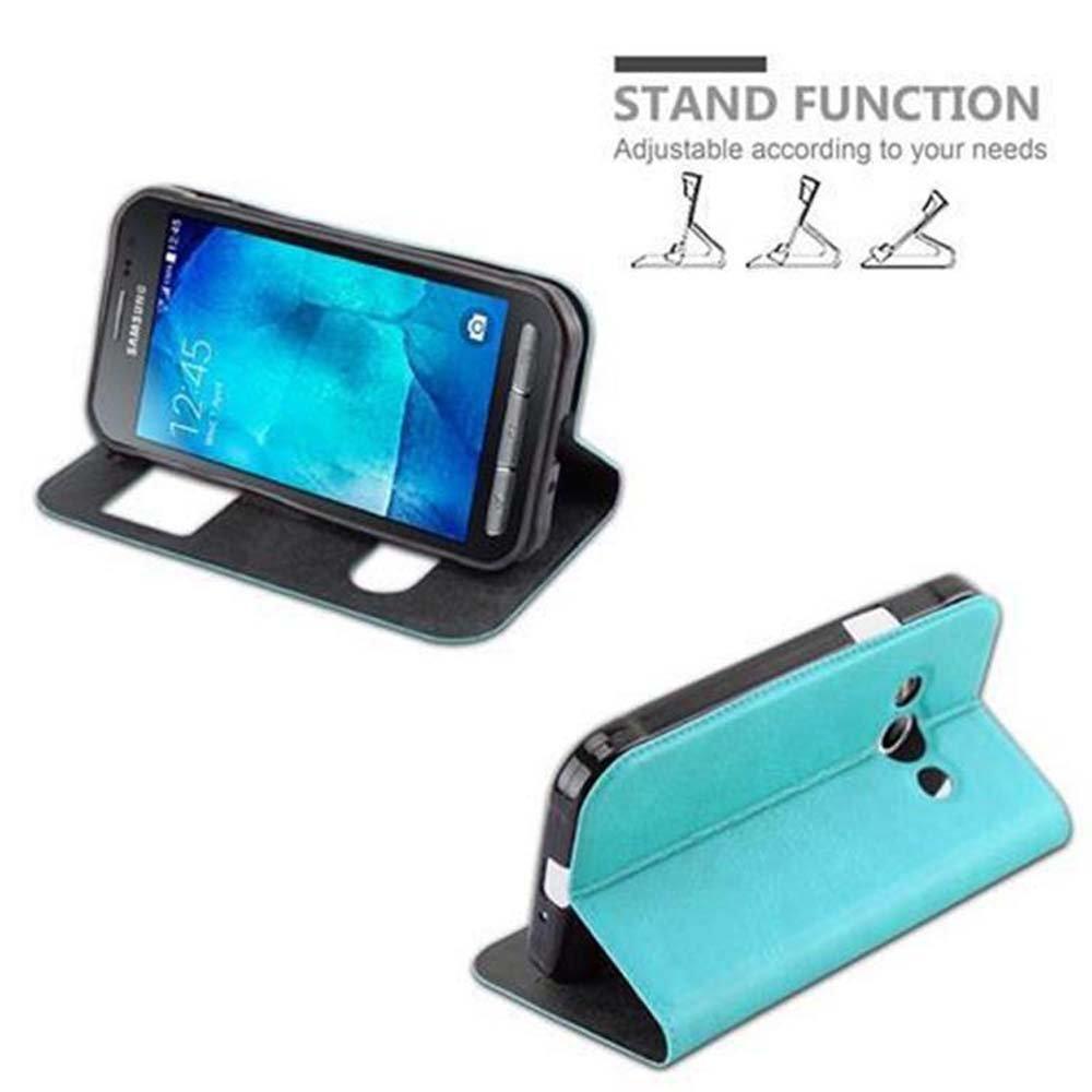 Cadorabo Hülle für Samsung Galaxy XCover 3 Magnetverschluss, 2 Sichtfenstern