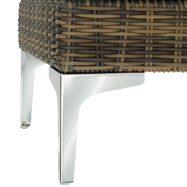 Tectake Modulares Rattanset Villanova Aluminium Set 5 2-Sitzer
